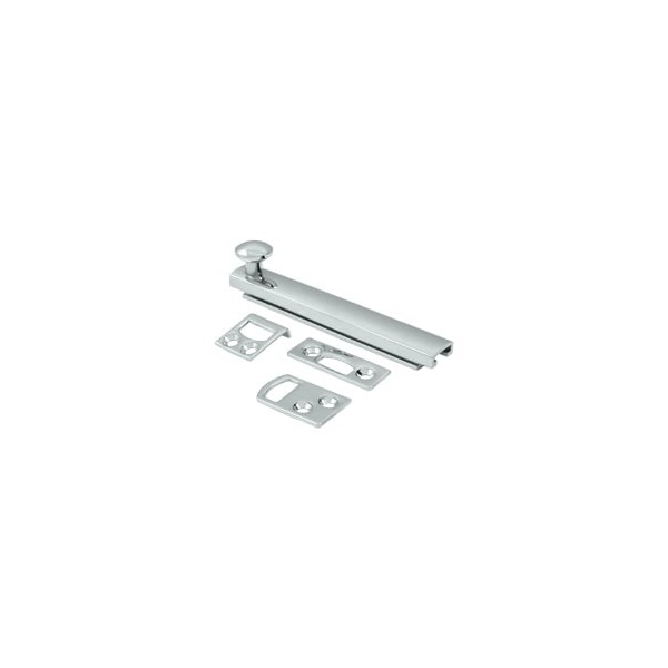 Concealed Screw Surface Bolt Window Latch Polished Chrome, 10PK
